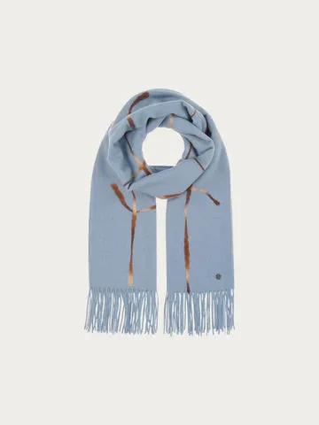 Fraas 623532 Needle Punch Grid Wrap Scarf