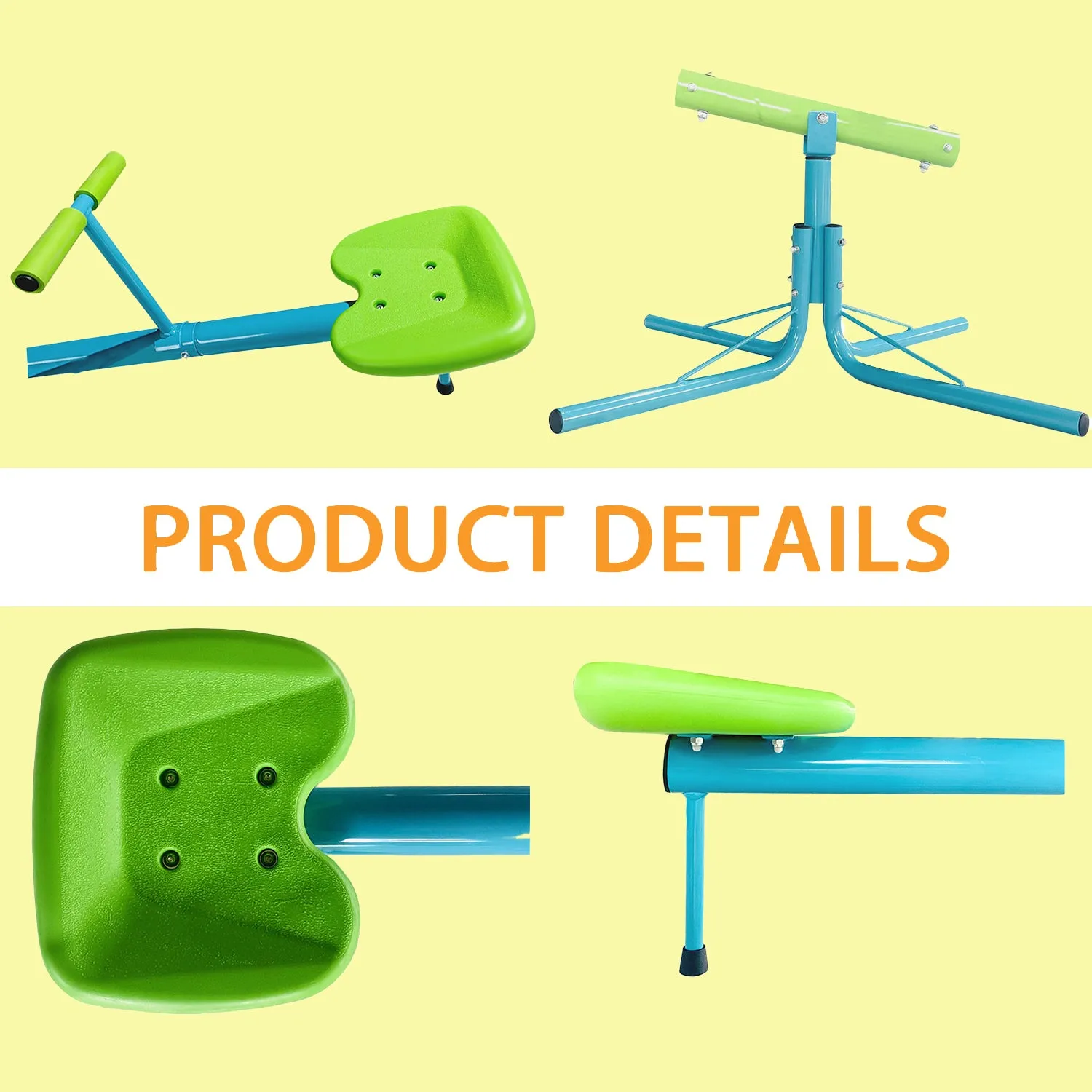 Garden kids Playground Seesaw Steel Outdoor Seesaw 360 Degree Rotation Seesaw Playground Equipment