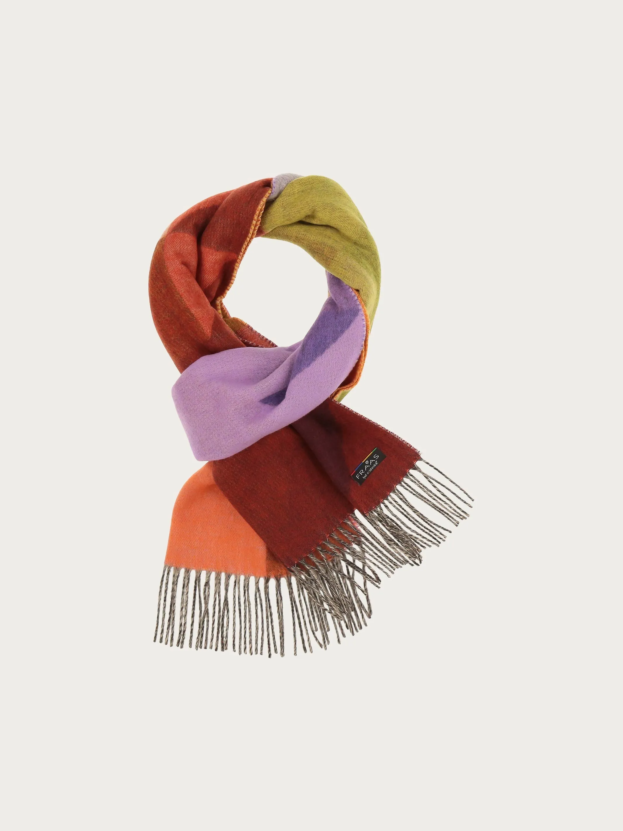Geometric Colorblock Cashmink Scarf