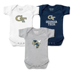 Georgia Tech Yellow Jackets 3-Pack Bodysuit
