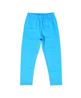 Girls Plain Blue Tights