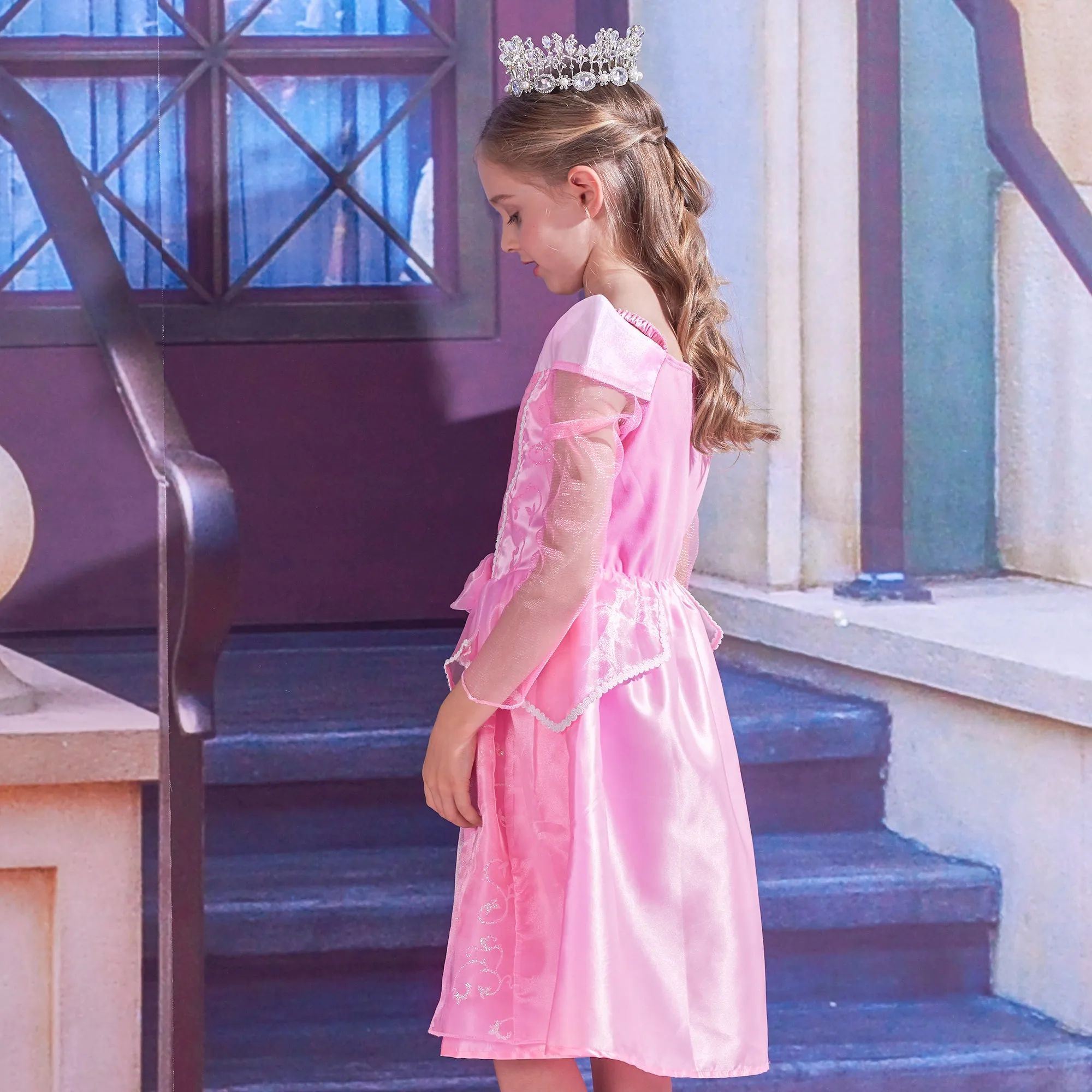 Girls Princess Dress Sleeping Beauty Costume