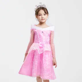 Girls Princess Dress Sleeping Beauty Costume