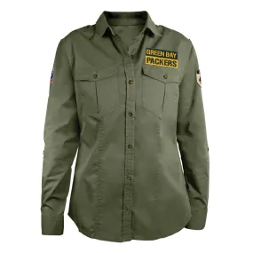 Green Bay Packers Womens Military Field Shirt
