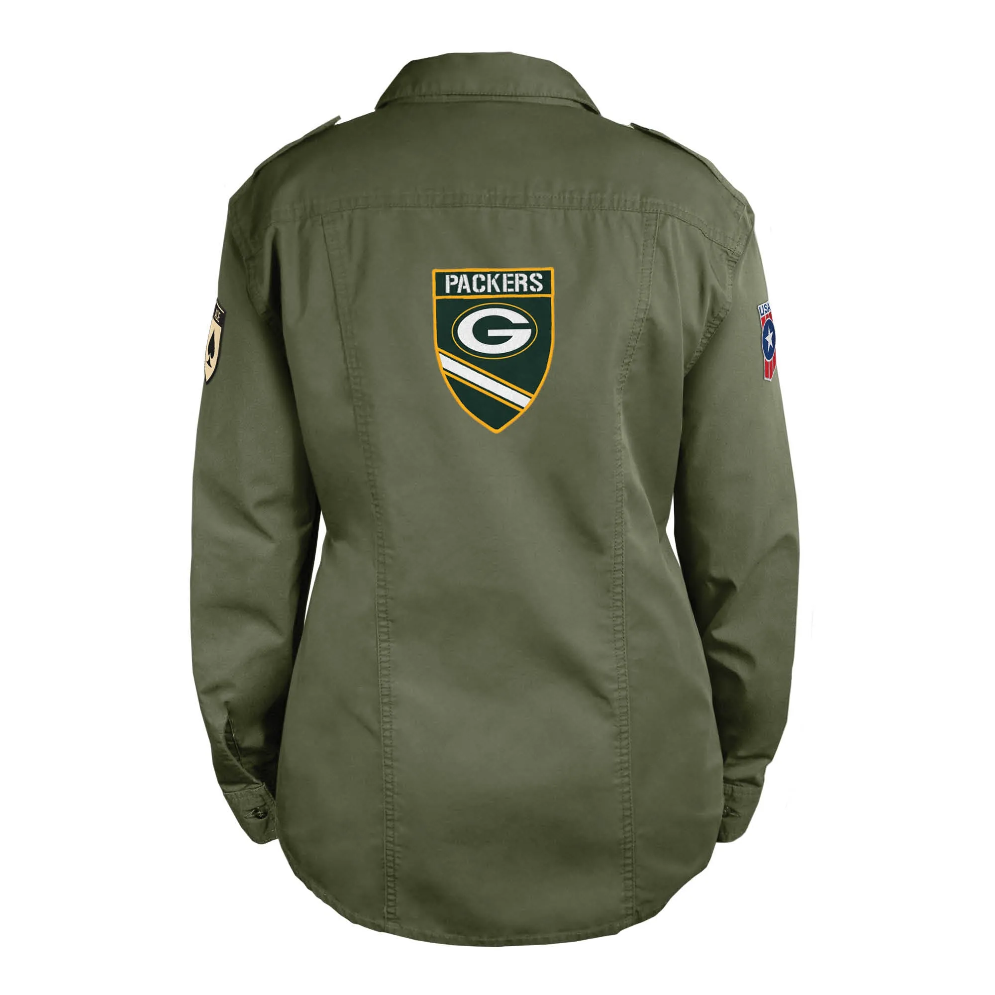 Green Bay Packers Womens Military Field Shirt