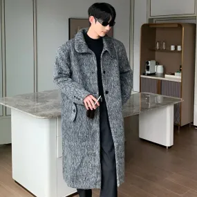 Grey Color Woolen Thick Coat