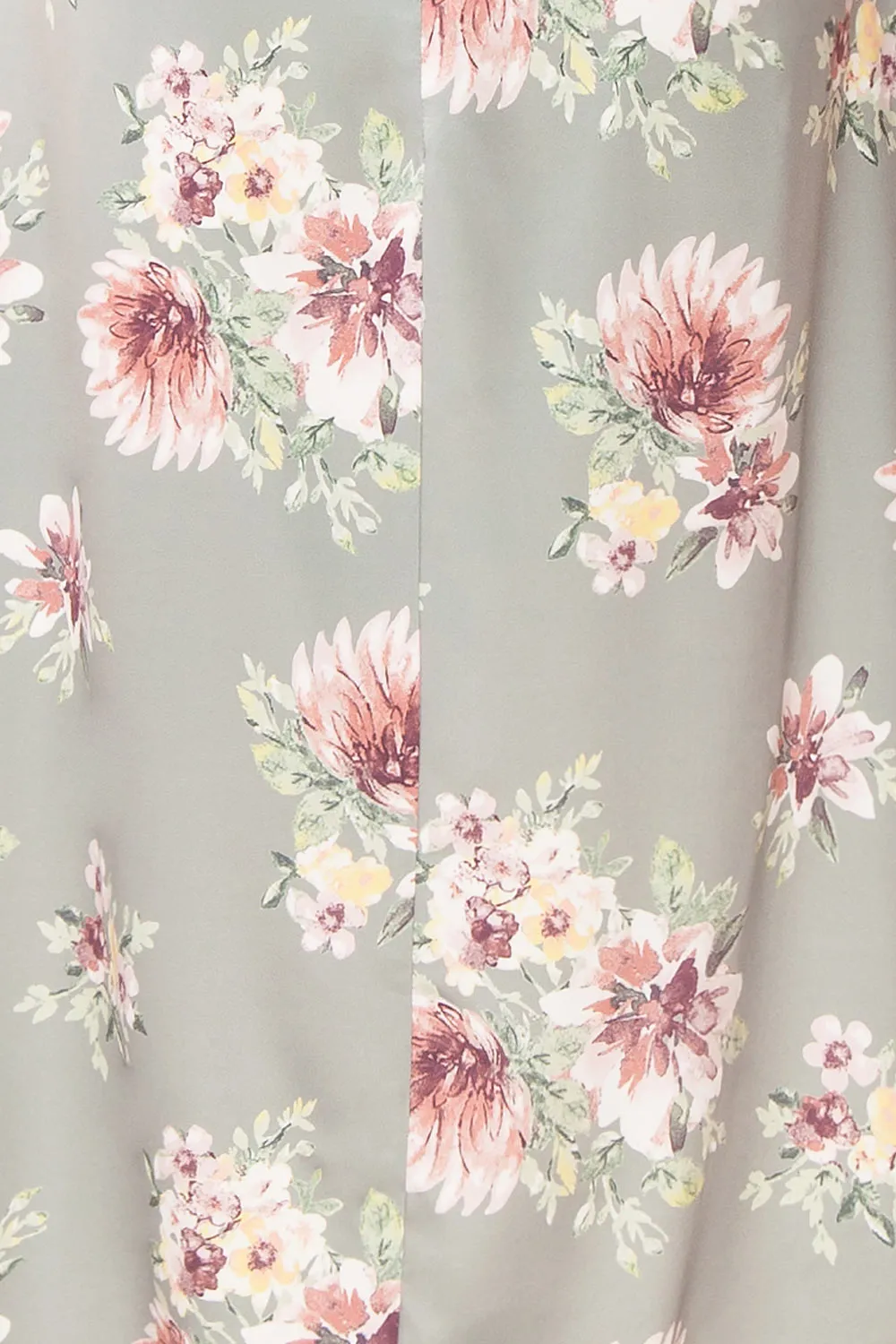 Gwenny | Cowl Neck Floral Midi Dress