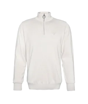 Half Zip Jumper - White