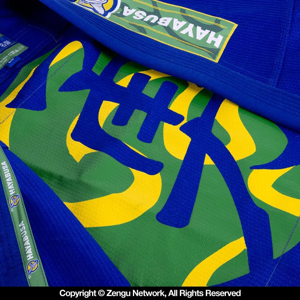 Hayabusa "Goorudo 2.0" Gold Weave BJJ Gi - Blue