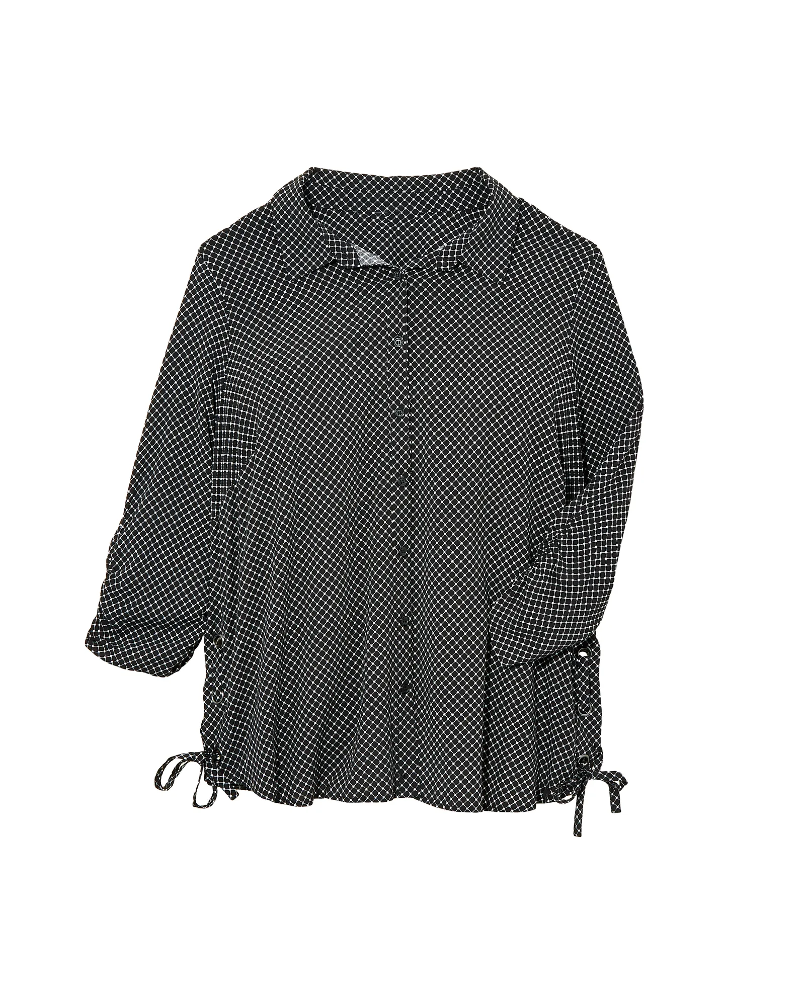 Hester Button Down | Black / White