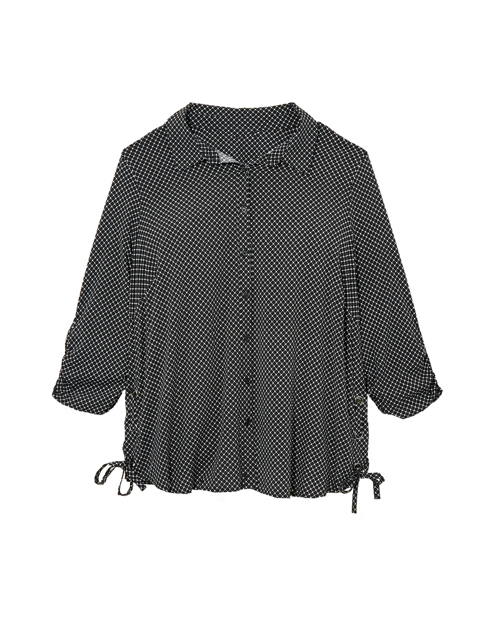 Hester Button Down | Black / White
