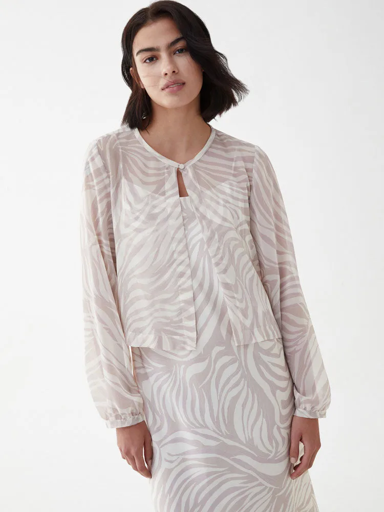 iBlues Cora Dress and Overshirt Sand Chine