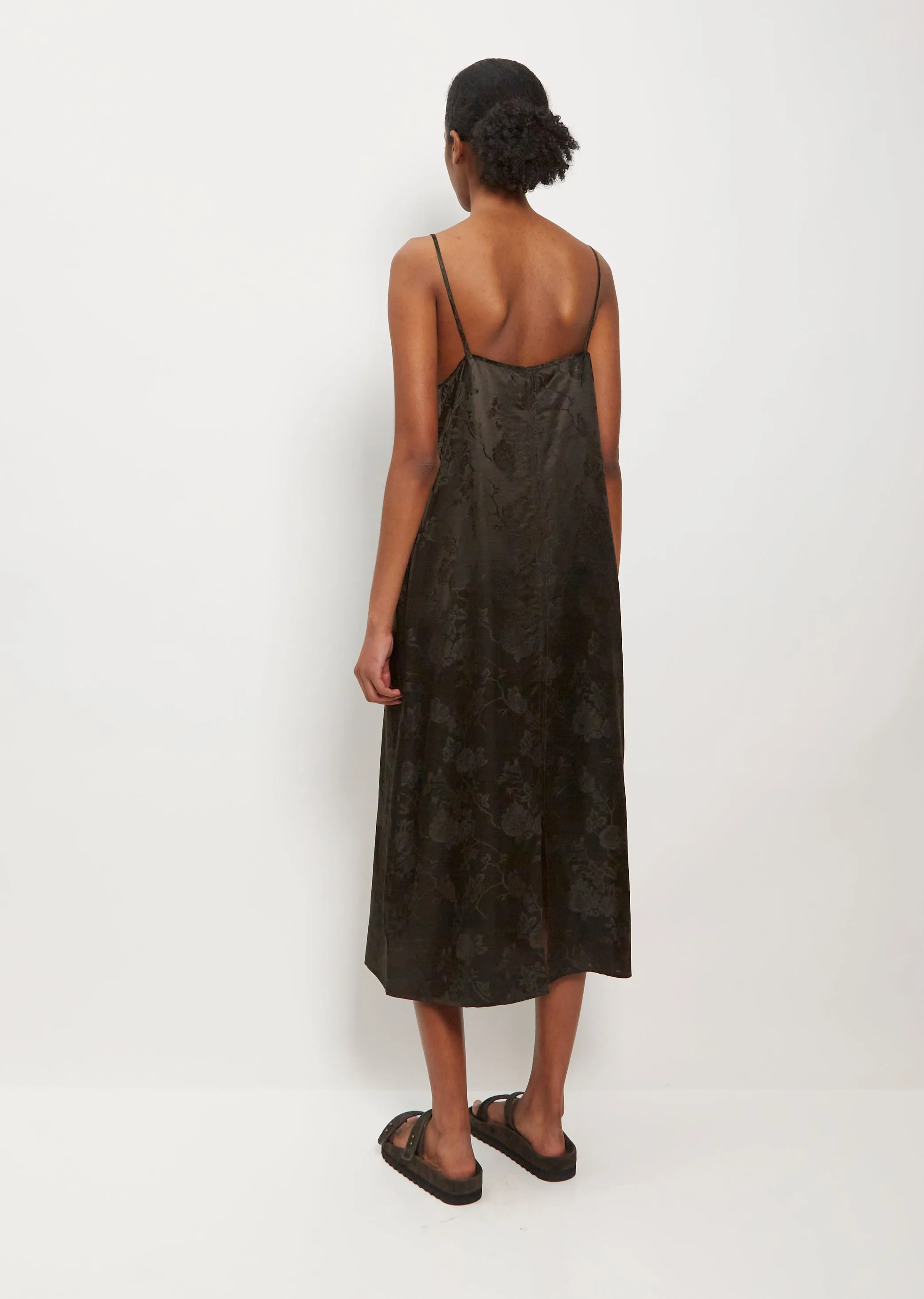 Jacquard Silk Viscose Slip Dress