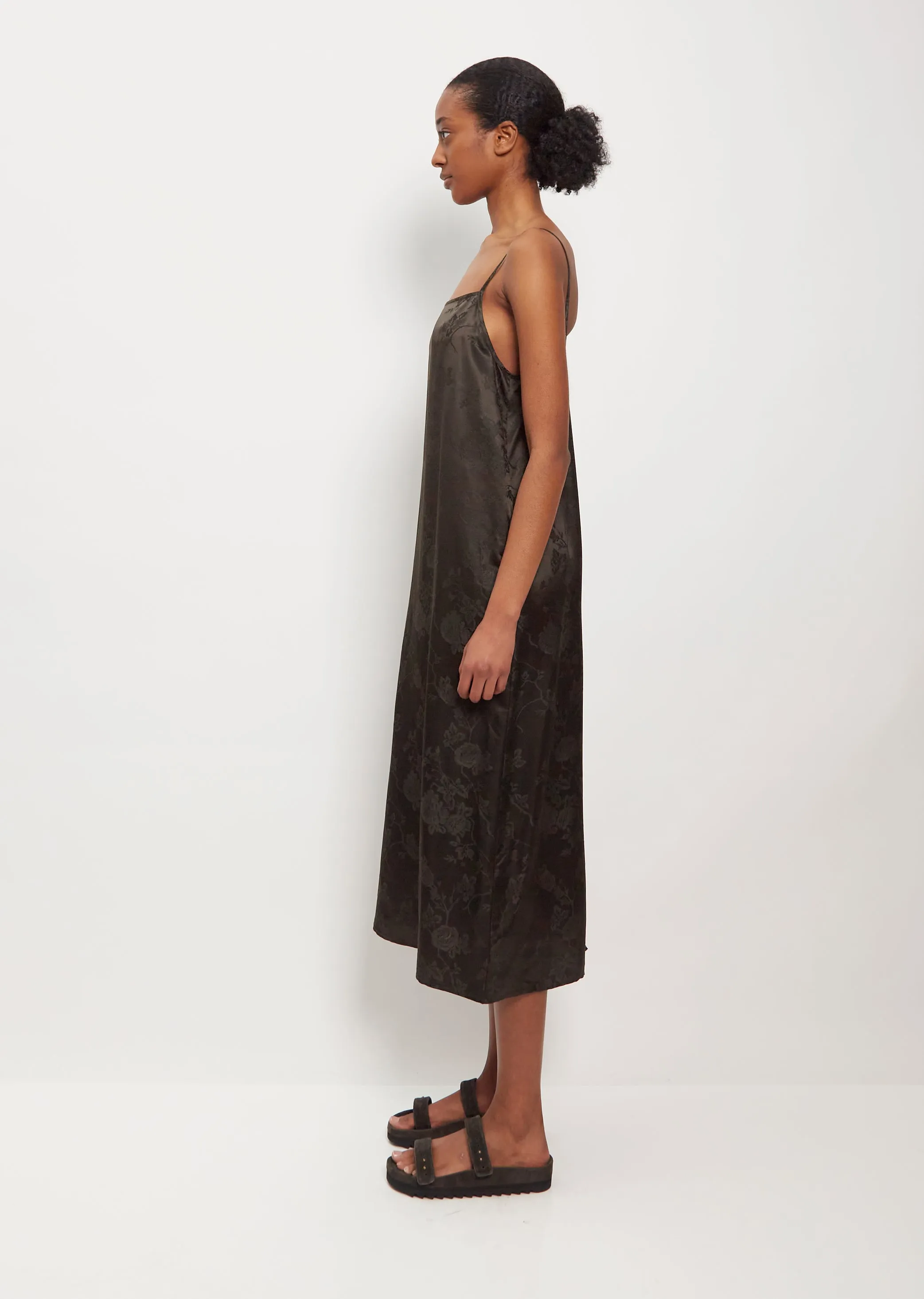 Jacquard Silk Viscose Slip Dress