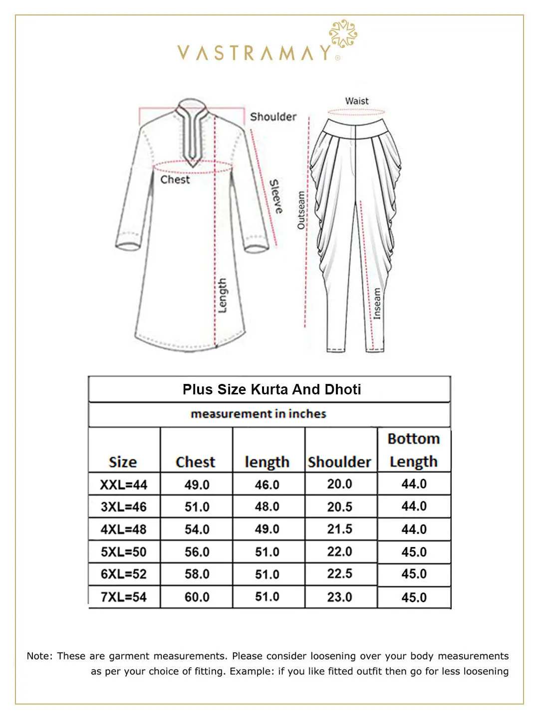Jashvi Men's Plus Size Yellow Chikankari Embroidered Kurta And White Dhoti Set
