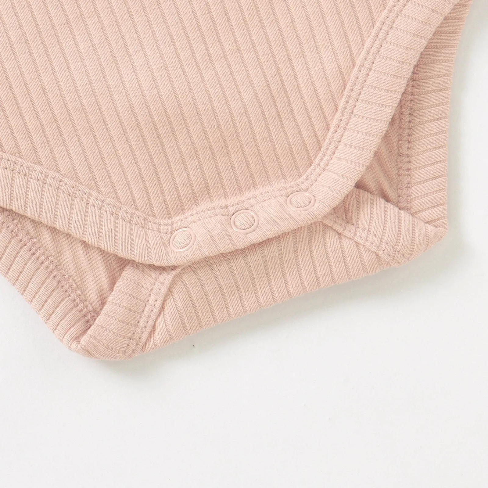 JBØRN Organic Cotton Ribbed Baby Short Sleeve Bodysuit