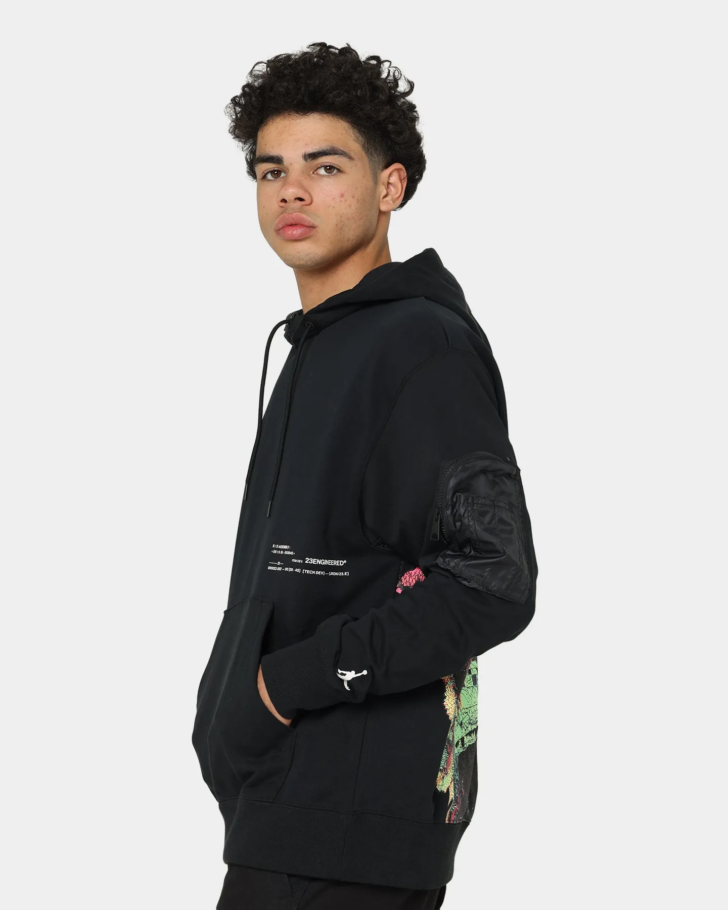 Jordan Jordan 23 Engineered Statement Fleece Pullover Hoodie Black
