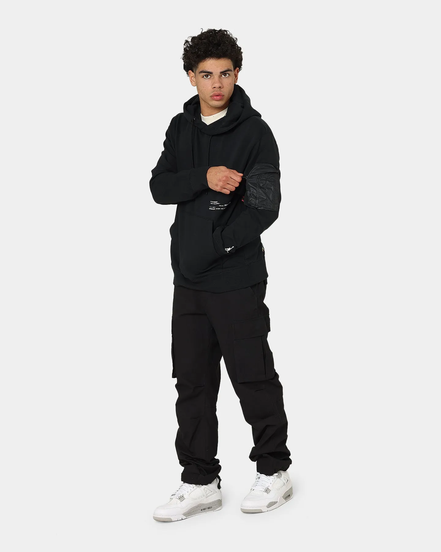 Jordan Jordan 23 Engineered Statement Fleece Pullover Hoodie Black