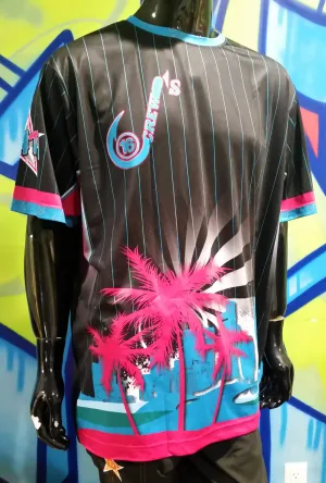 J's Crew, Tropical Stripes - Custom Full-Dye Jersey