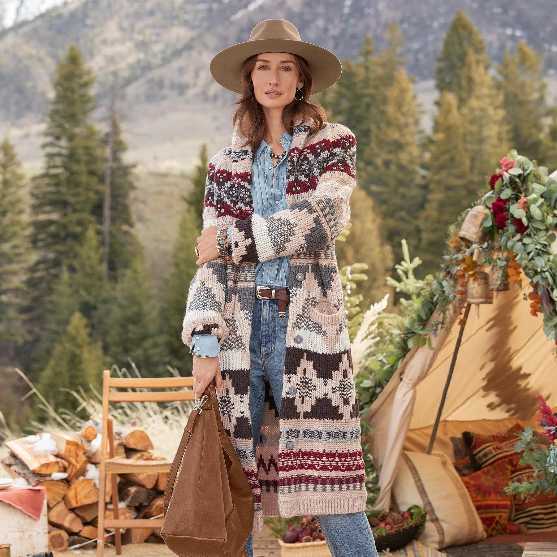 Juneau Skies Sweater Coat Petite