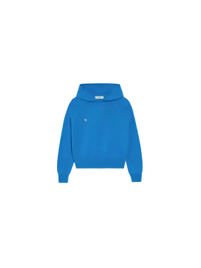 Kids' Recycled Cashmere Hoodie—cerulean blue