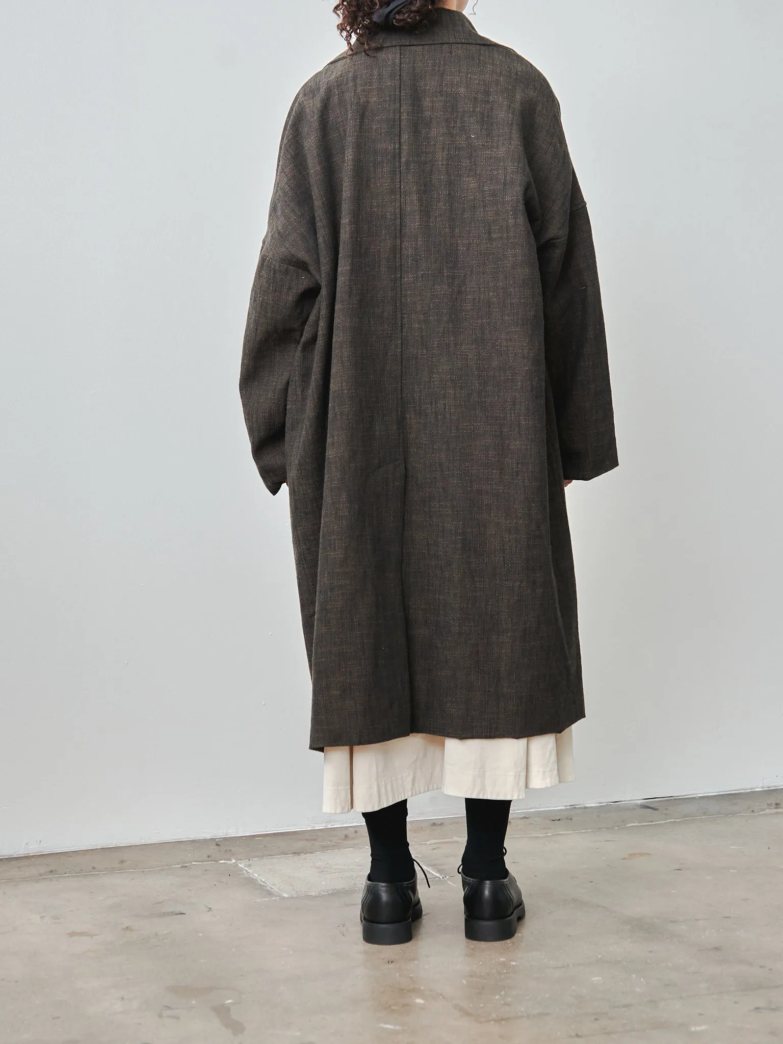 Loose Coat - Cotton Wool Natte
