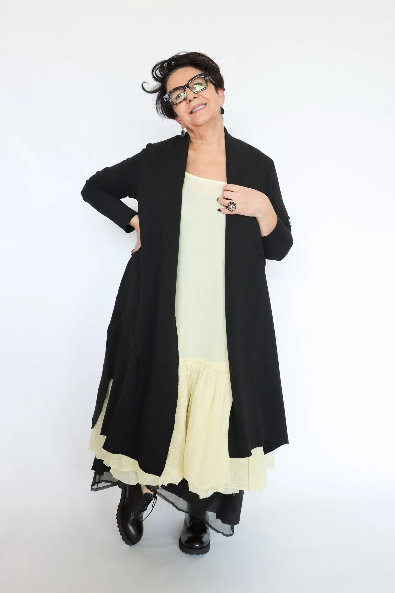 LUUKAA Pleated Cardigan