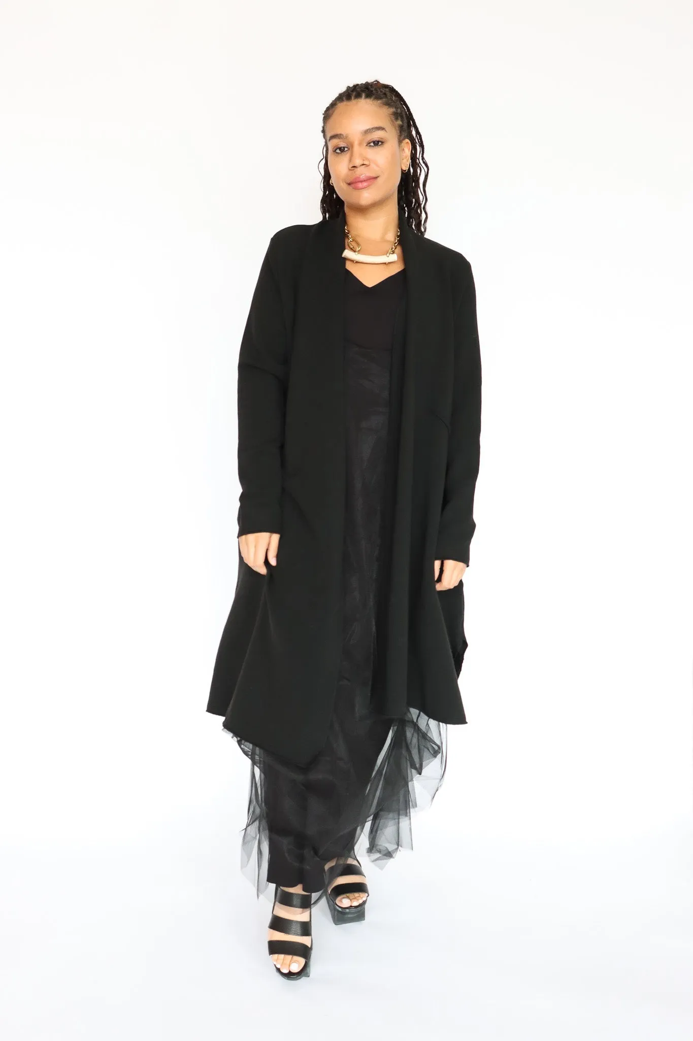 LUUKAA Pleated Cardigan