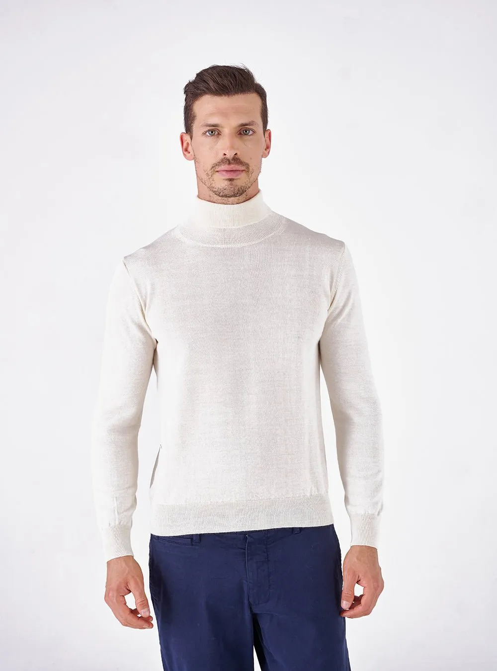 Maglia Collo Alto in Lana Cashmere - Andrey