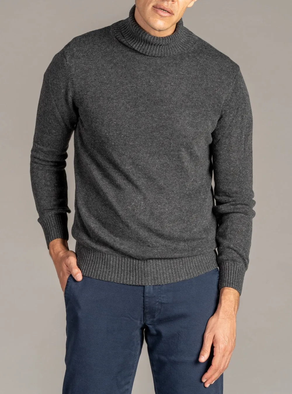 Maglia Collo Alto in Lana Cashmere - Finesse