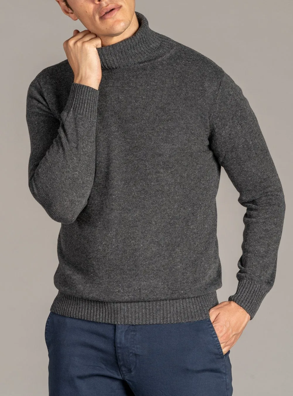 Maglia Collo Alto in Lana Cashmere - Finesse