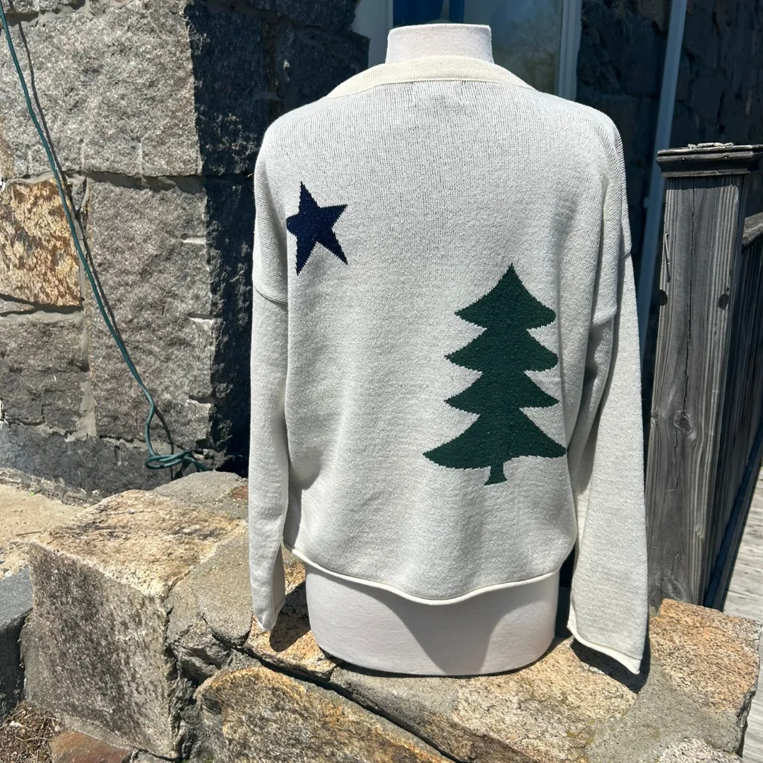 Maine Flag Boxy Sweater