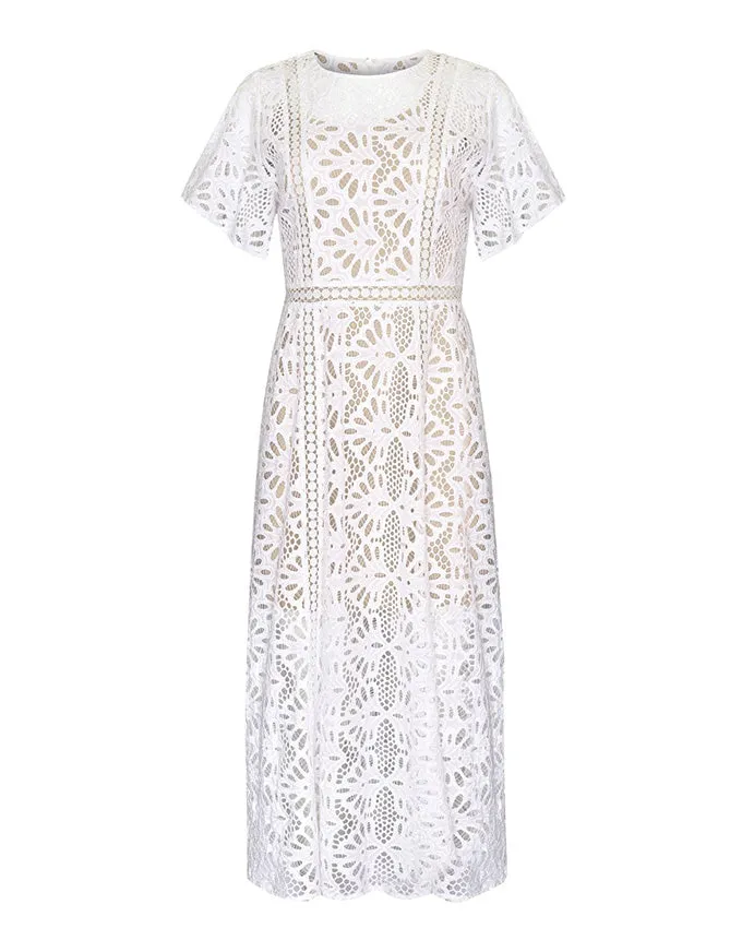 Medal Dress Porcelain Broderie
