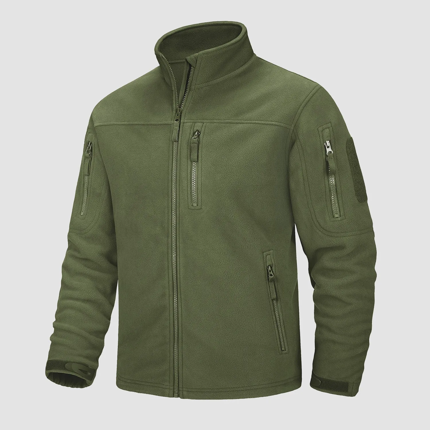 Men's Fleece Tactical Jacket Stand Collar Military Field Jackets