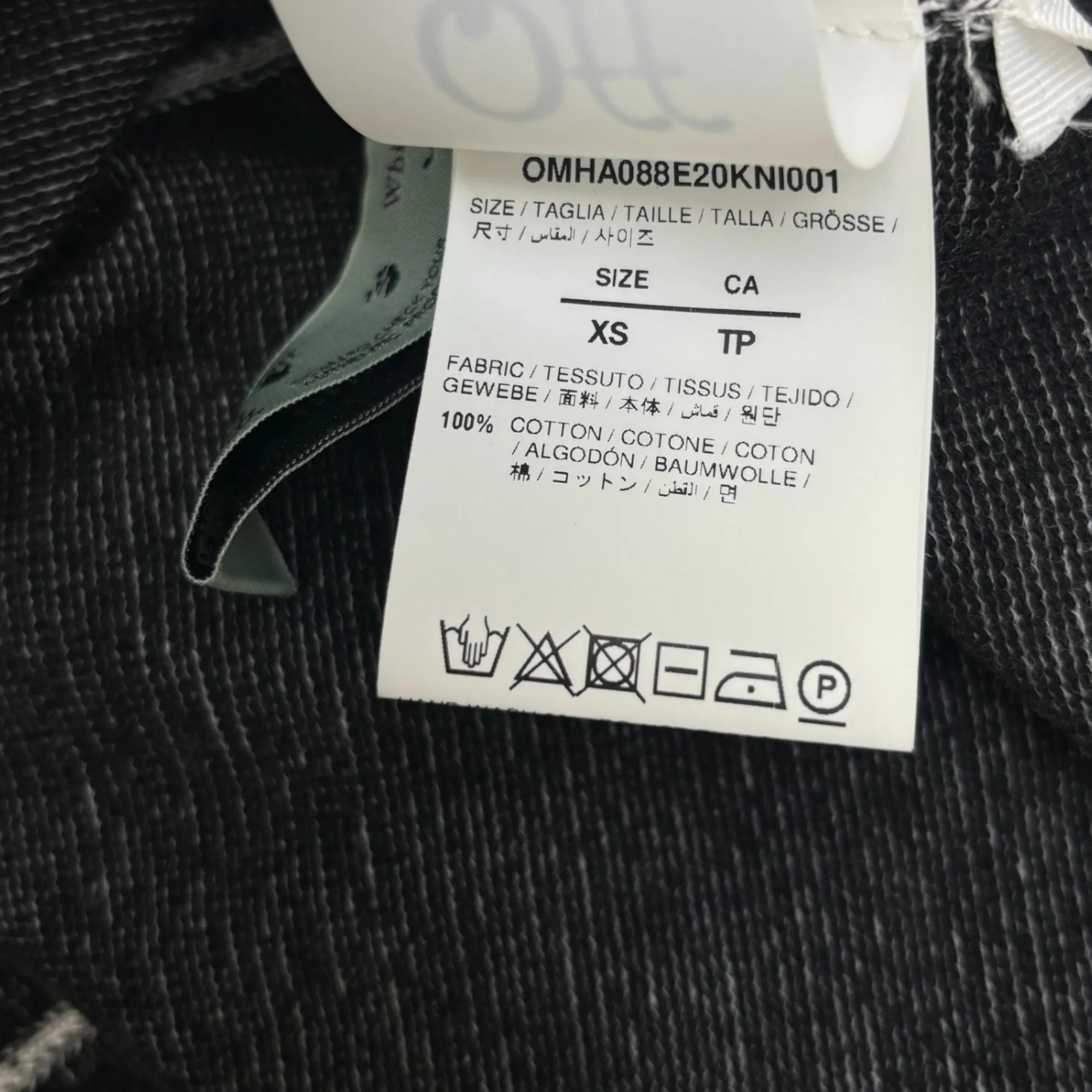 Men's Masked Face Logo Jumper Grey Size XS