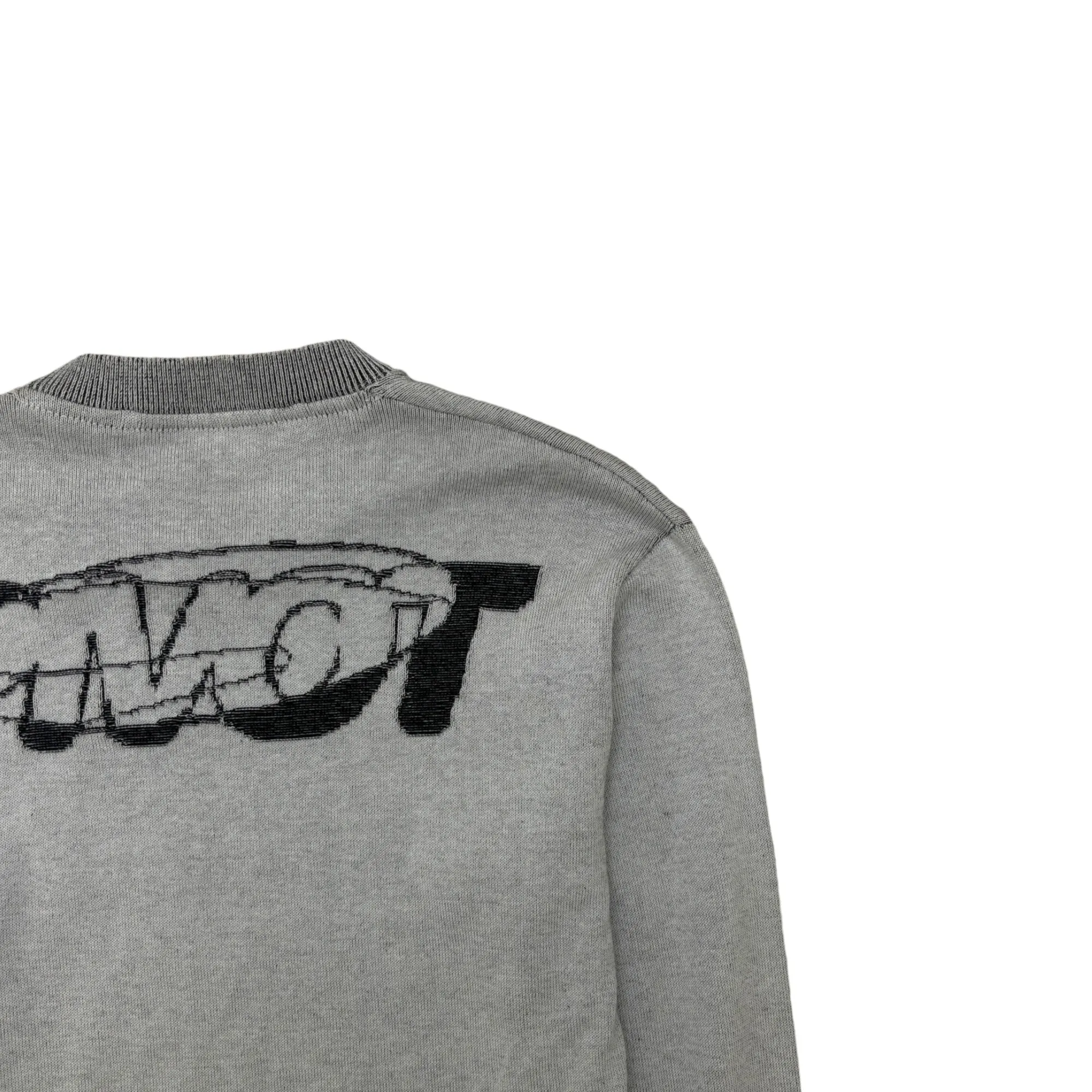Men's Masked Face Logo Jumper Grey Size XS