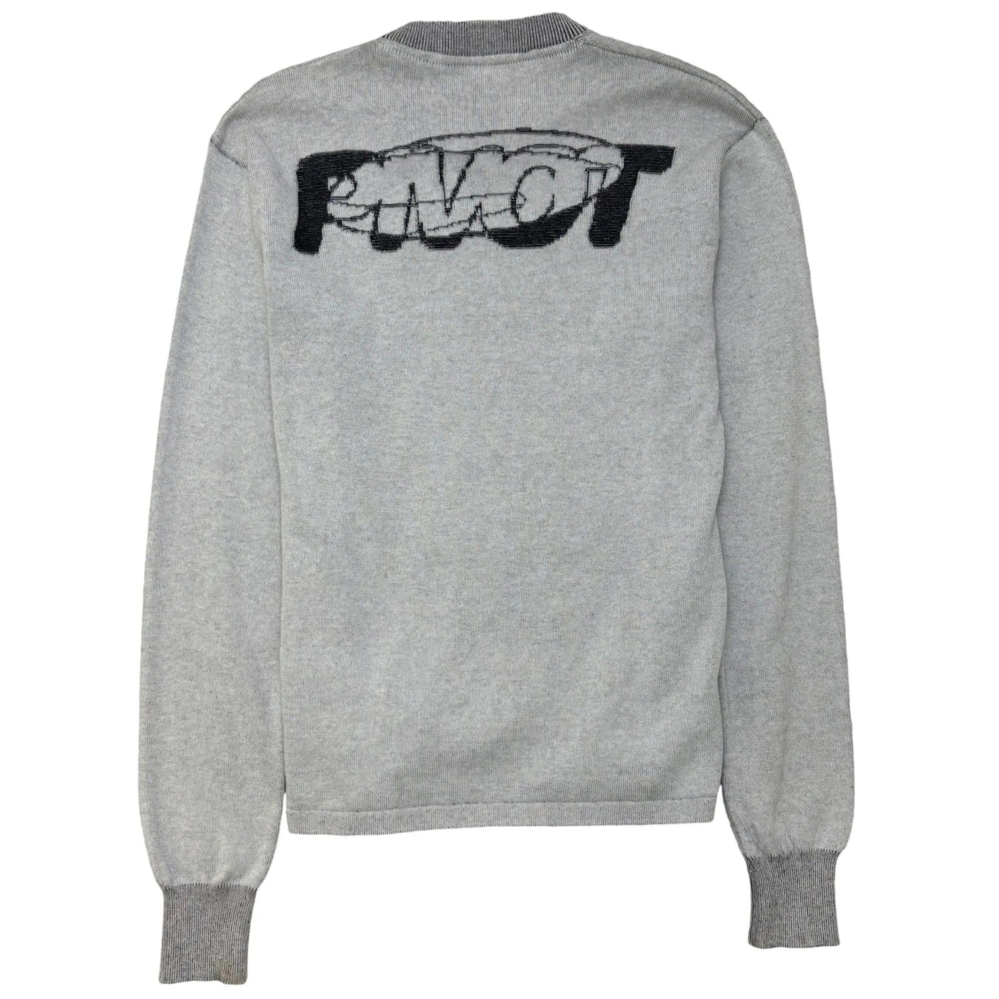 Men's Masked Face Logo Jumper Grey Size XS