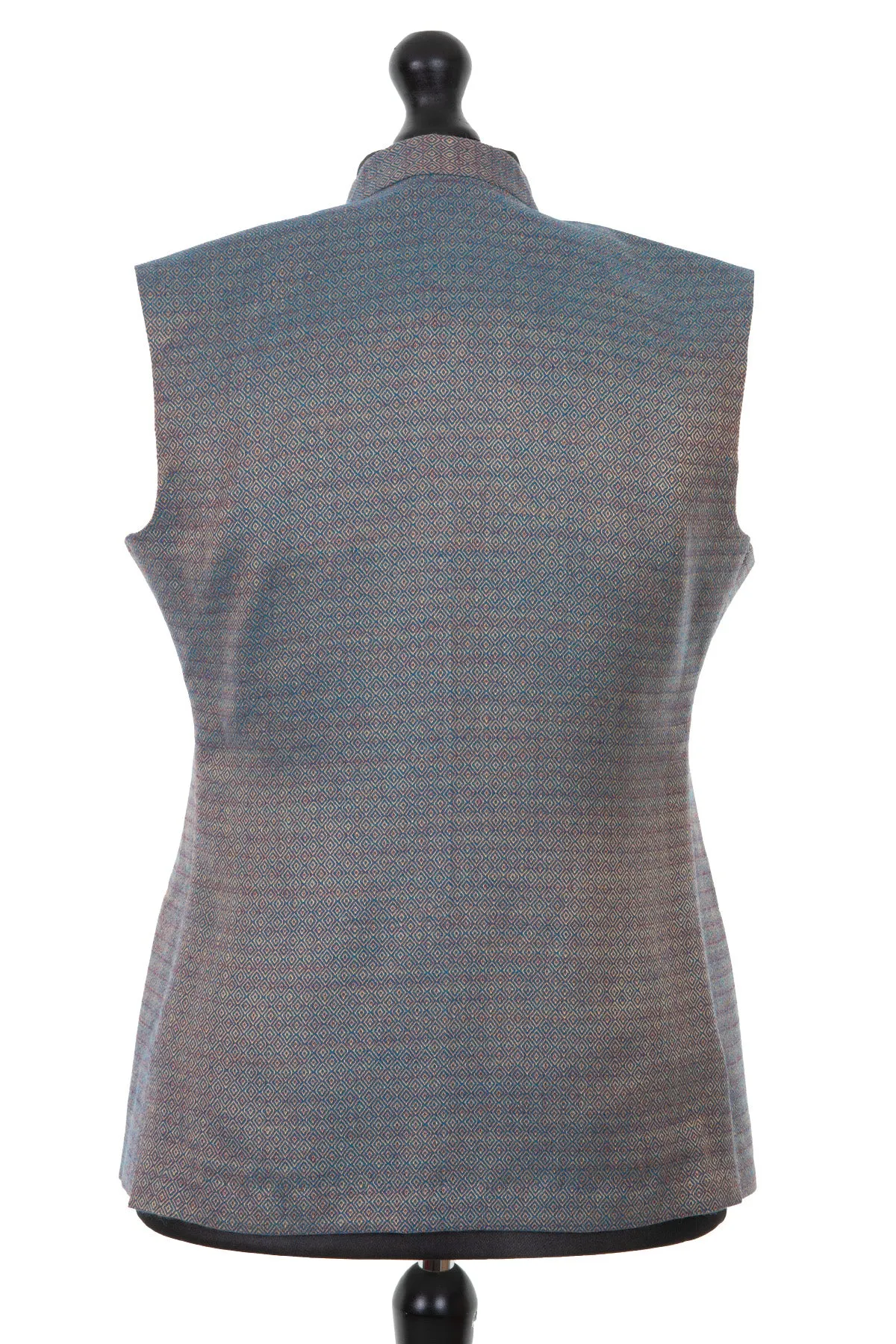 Mens Nehru Waistcoat in Antique Blue