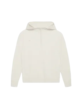Merino Wool Half Zip Hoodie—elderflower