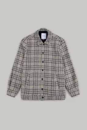 Montague Overshirt - Sky Ecru Black