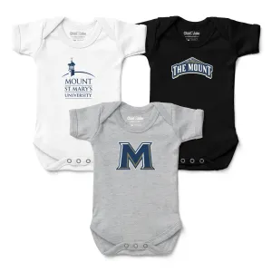 Mount St. Mary's Mountaineers 3-Pack Bodysuits