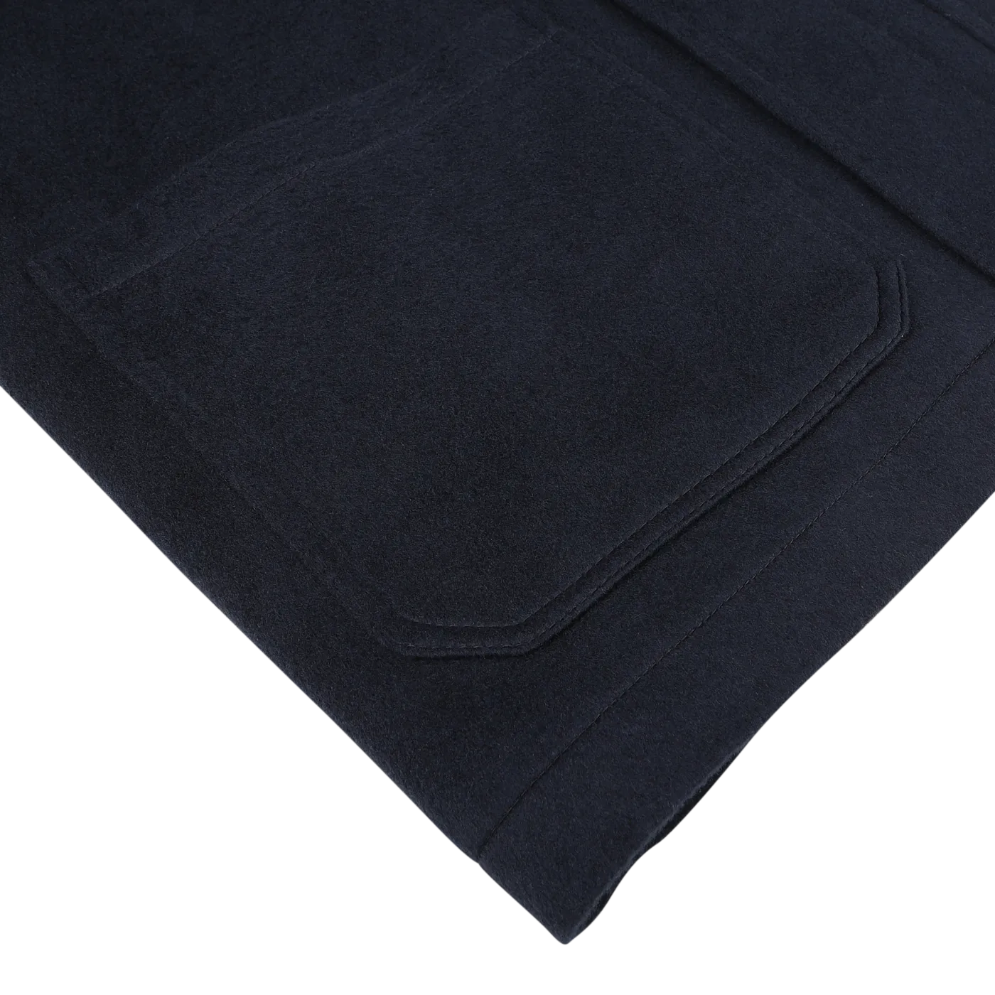 Navy Cashmere Half Padded Chore Coat