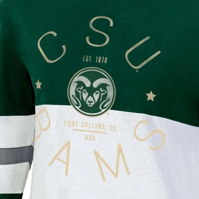 New - NCAA Colorado State Rams Women's Long Sleeve Color Block T-Shirt - M