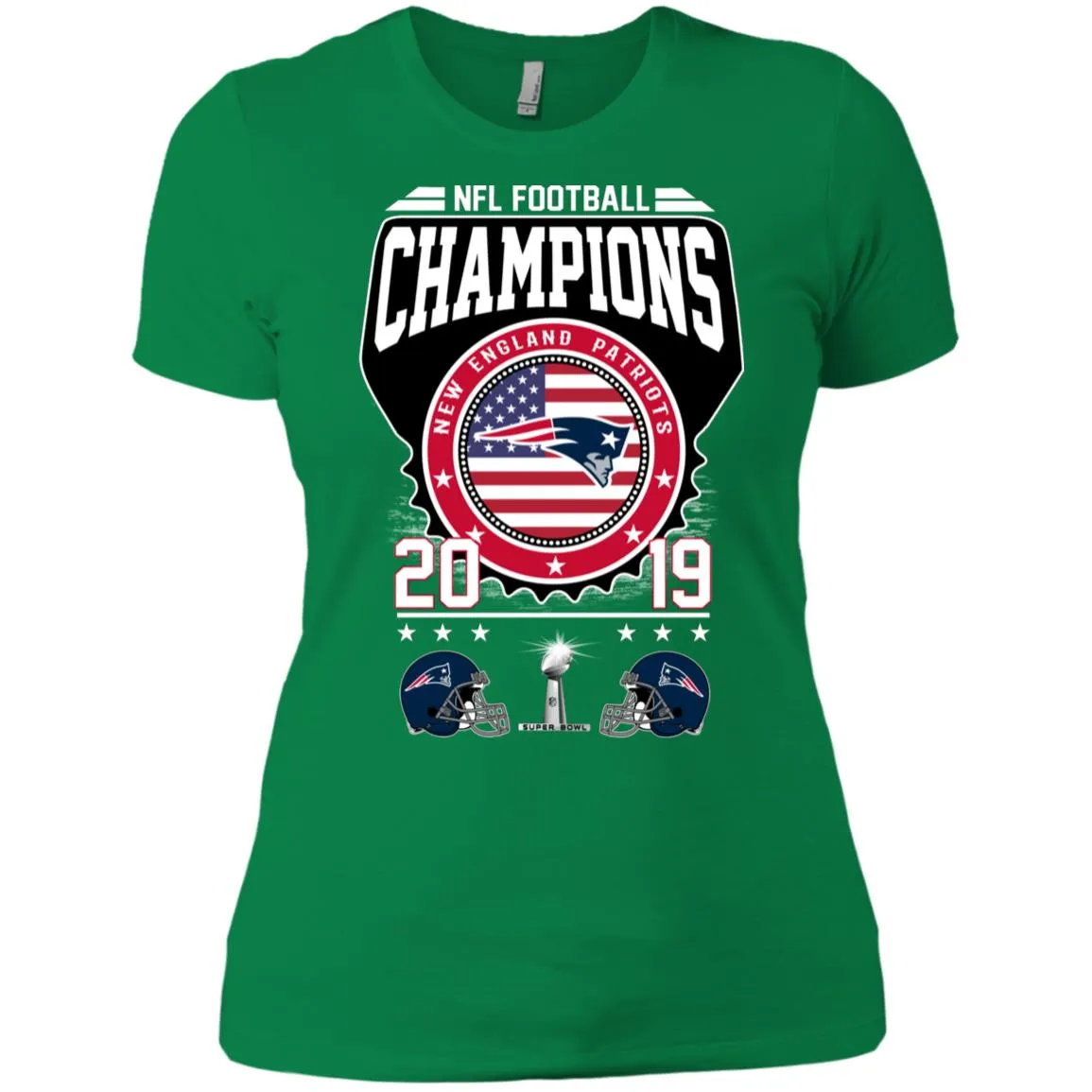Nfl – Football Champions New England Patriots Super Bowl 2019 Women Cotton T-Shirt