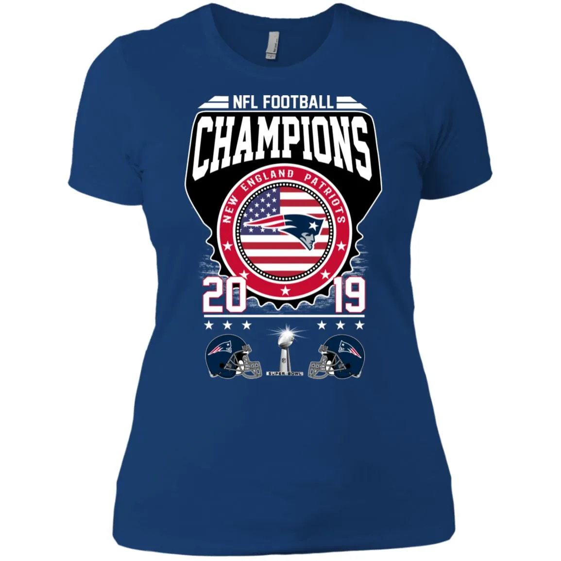Nfl – Football Champions New England Patriots Super Bowl 2019 Women Cotton T-Shirt