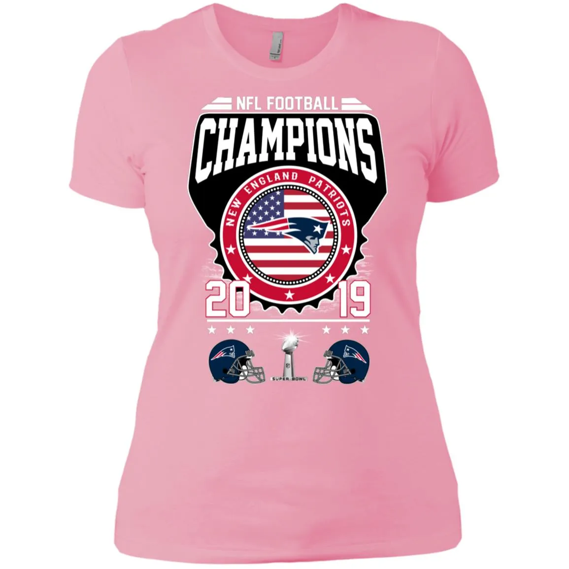 Nfl – Football Champions New England Patriots Super Bowl 2019 Women Cotton T-Shirt