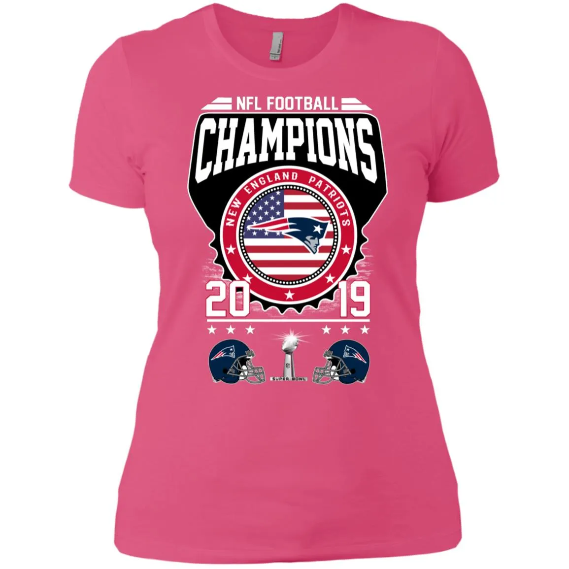 Nfl – Football Champions New England Patriots Super Bowl 2019 Women Cotton T-Shirt