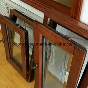 Oak Wood Cladding Aluminum Casement Window - China Casement French Window, Single Leaf Window