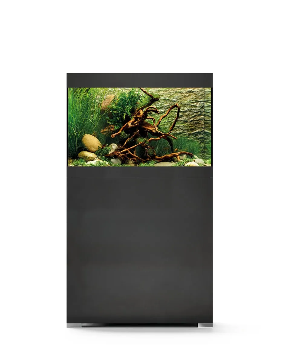 OASE StyleLine 125 Black/White Set (Crystal Tank And Black Cabinet)