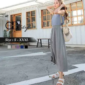 ORANGEBEAR DRAWSTRING WAIST PUFF HEM SKIRT